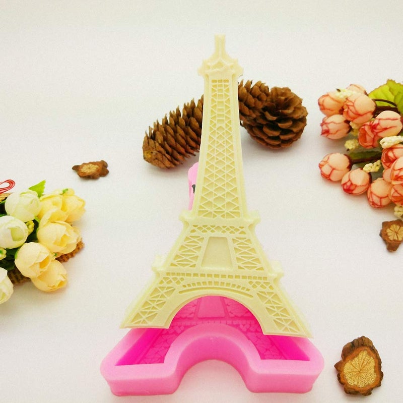 HiParty Paris Eiffel Tower Silicone Mold, 3D Chocolate Fondant Mold for DIY Cake Decorating, Mini Soap Resin Polymer Clay Mould - Image 4